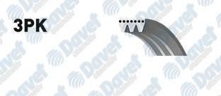 GATES 3PK865 Kanalli Kayis Boxer Jumper 2.5d 12v 94-02